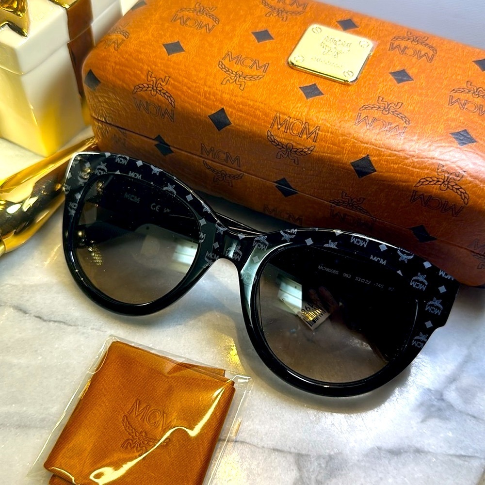 MCM Monogram Cateye Sunglasses 😎 Modern Creation München 🕶️ Host Pick!! 🎊🎉 - Picture 9 of 16